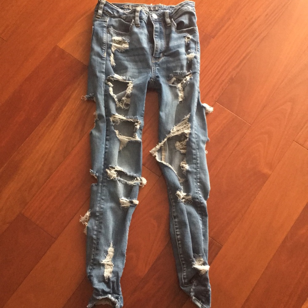 American Eagle super high rise jegging size 2